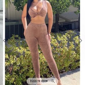 Fashionnova two piece velour set!